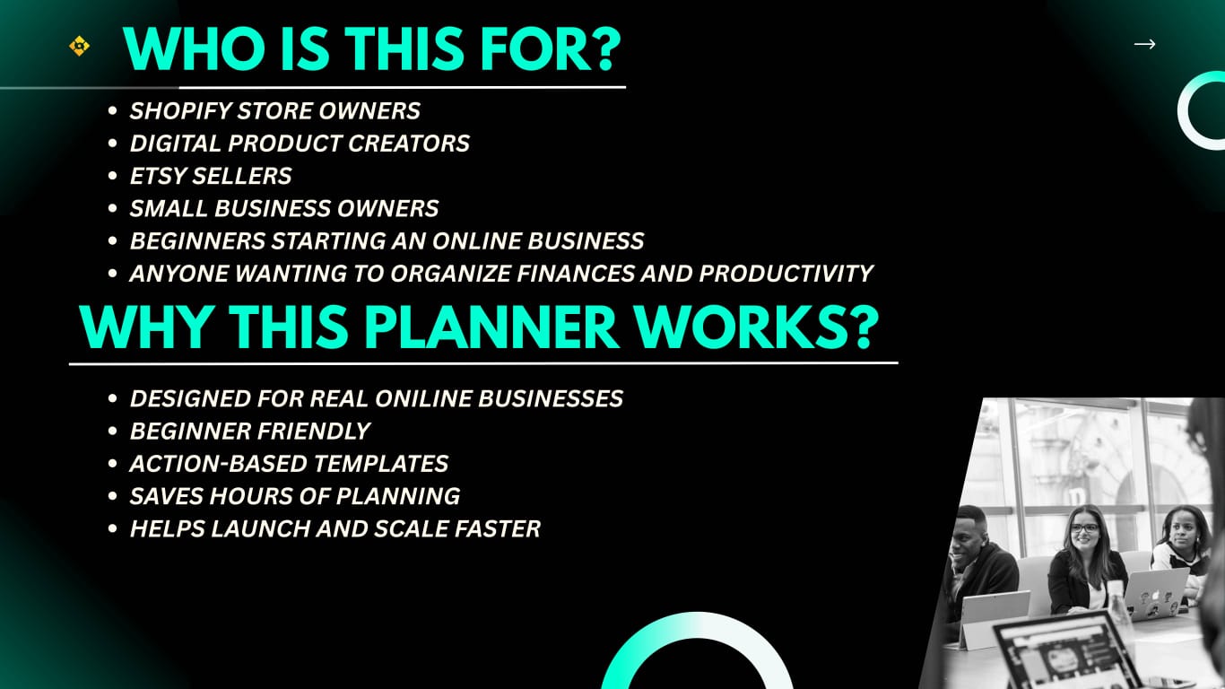 Ultimate Online Business Planner Bundle - Digital Product, Shopify and Etsy Seller Toolkit (15+ Printable PDFs)